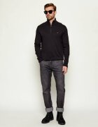 Tommy Hilfiger Pulover ZIP MOCK | regular fit cu adaos de cașmir