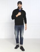 Tommy Hilfiger Pulover ZIP MOCK | Regular Fit cu adaos de cașmir