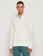 Tommy Hilfiger Pulover ZIP MOCK | regular fit cu adaos de cașmir