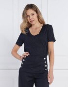 Tommy Hilfiger Tricou REG V-NK FEM METALLIC SS | Regular Fit