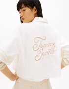 Tommy Jeans Cămașă | Cropped Fit | cu adaos de in