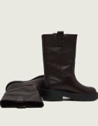 Tommy Jeans De piele cizme de echitație