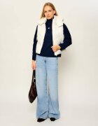 Tommy Jeans Guler înalt Badge | Relaxed fit cu adaos de lână