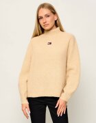 Tommy Jeans Guler înalt Badge | Relaxed fit cu adaos de lână