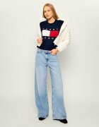 Tommy Jeans Pulover | Relaxed fit cu adaos de lână