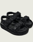 Tory Burch De lână sandale KIRA cu adaos de piele