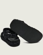 Tory Burch De lână sandale KIRA cu adaos de piele