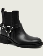 Tory Burch De piele ghete biker MOTO