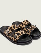 Tory Burch De piele șlapi T Lock Sport
