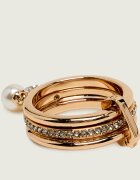 Tory Burch Set de inele Icon Pavé Charm