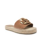 Tory Burch Șlapi WOVEN DOUBLE | piele întoarsă
