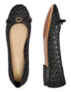 Twinset Balerini cu adaos de piele