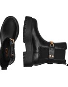 Twinset Botine cu adaos de piele