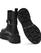 Twinset Botine cu adaos de piele