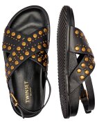Twinset De piele sandale