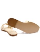 Twinset De piele șlapi