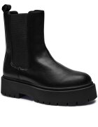 Twinset Ghete chelsea cu adaos de piele