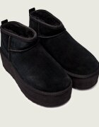 UGG Bocanci W CLASSIC ULTRA MINI | lână | piele întoarsă