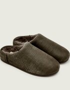 UGG De piele mules (încălțăminte) ELEA EMBOSSED cu adaos de lână