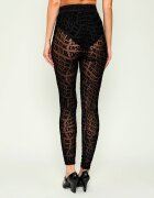 Versace Jeans Couture Colanți TULLE FLOCK LIQUIFY | Slim Fit