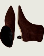 Weekend MaxMara Botine cu toc subțire Wkacapanna | piele întoarsă