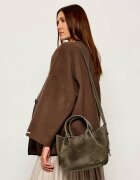 Weekend MaxMara Cufăr + borsetă Wkario | piele întoarsă