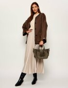 Weekend MaxMara Cufăr + borsetă Wkario | piele întoarsă