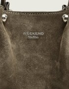 Weekend MaxMara Cufăr + borsetă Wkario | piele întoarsă