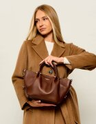 Weekend MaxMara De piele cufăr + borsetă Wkadritto