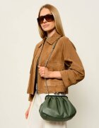 Weekend MaxMara De piele geantă pe umăr Cubico Pasticcino