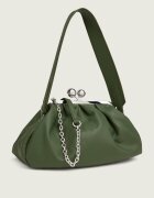 Weekend MaxMara De piele geantă pe umăr Cubico Pasticcino
