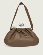 Weekend MaxMara De piele geantă pe umăr Cubico Pasticcino