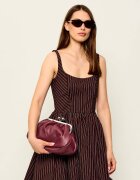 Weekend MaxMara De piele geantă pe umăr Cubico Pasticcino