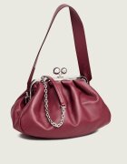 Weekend MaxMara De piele geantă pe umăr Cubico Pasticcino
