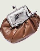 Weekend MaxMara De piele geantă pe umăr Cubico Pasticcino