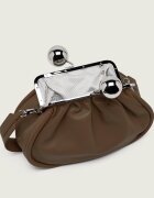 Weekend MaxMara De piele geantă pe umăr Milvanew Pasticcino