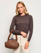 Weekend MaxMara De piele geantă pe umăr Wkaere Pasticcino