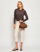 Weekend MaxMara De piele geantă pe umăr Wkaere Pasticcino
