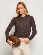 Weekend MaxMara De piele geantă pe umăr Wkaere Pasticcino