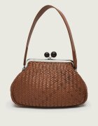 Weekend MaxMara De piele geantă pe umăr Wkaere Pasticcino