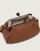 Weekend MaxMara De piele geantă pe umăr Wkaere Pasticcino