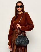 Weekend MaxMara De piele geantă pe umăr Wkaere Pasticcino