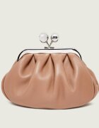 Weekend MaxMara De piele geantă pe umăr Wkanembi Pasticcino