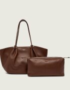 Weekend MaxMara De piele geantă shopper + borsetă Wkasatira