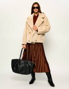 Weekend MaxMara De piele geantă shopper + borsetă Wkasatira