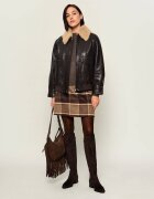 Weekend MaxMara Geacă de piele Wkdcalata| shearling | Loose fit cu adaos de lână