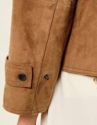 Weekend MaxMara Geacă Wkdabito | Relaxed fit | piele întoarsă