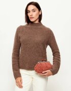 Weekend MaxMara Geantă pe umăr Wkavalois Pasticcino | piele întoarsă