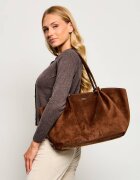 Weekend MaxMara Geantă shopper + borsetă Wkapesi | piele întoarsă