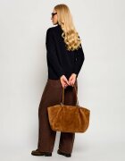 Weekend MaxMara Geantă shopper + borsetă Wkapesi | piele întoarsă